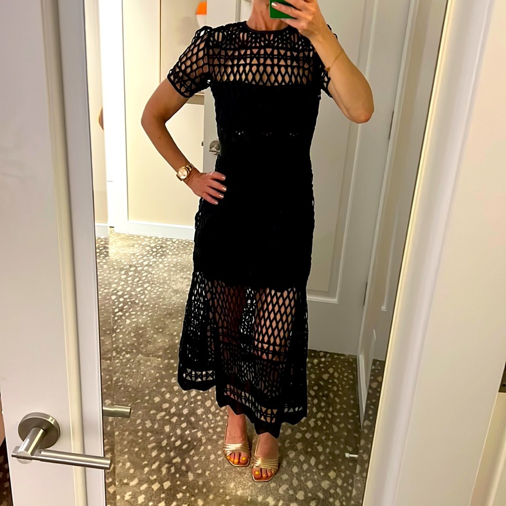 Self-Portrait peekaboo dress - Picture 4 of 10